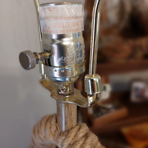 Vintage Adrien Audoux Inspired Rope Table Lamp - Picture 5 of 8